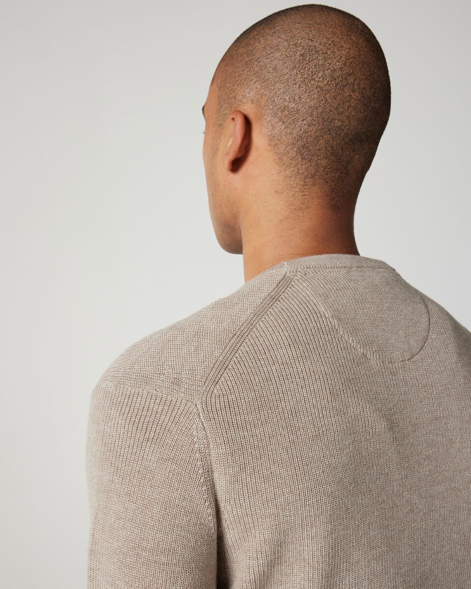 Long Sleeve Wool Crew Neck Knit